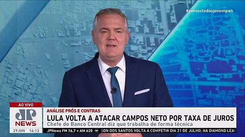 Lula volta a atacar Campos Neto por taxa de juros I PRÓS E CONTRAS