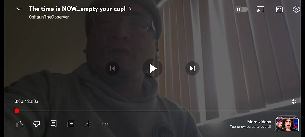 beaniman emptying the cup