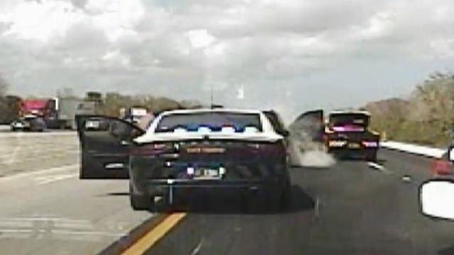 Dash cam video of runaway car in Indian River County