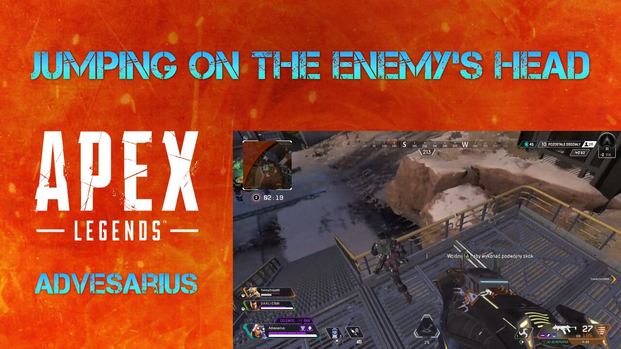 Apex Legends - jumping on the enemy's head, Octane Season 8 Gameplay