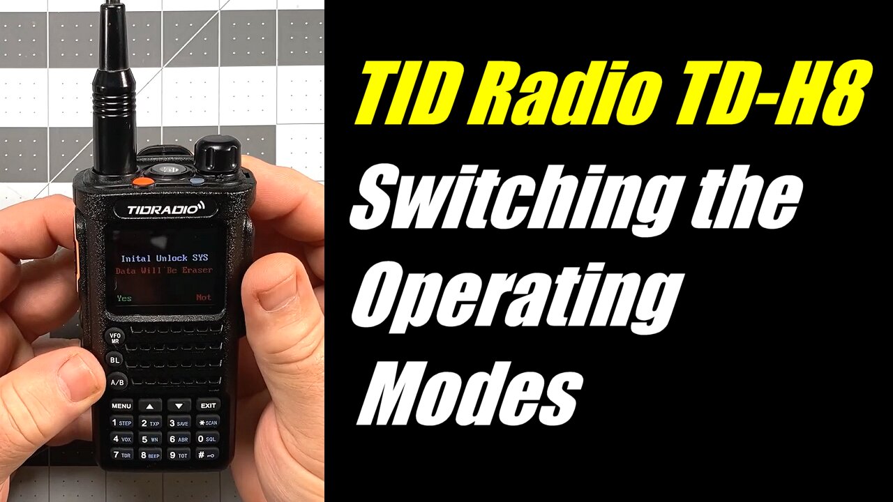 TID Radio TD-H8 - Switching the Operating Modes