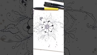 Desenho Floral Fácil de Desenhar 4 #shorts