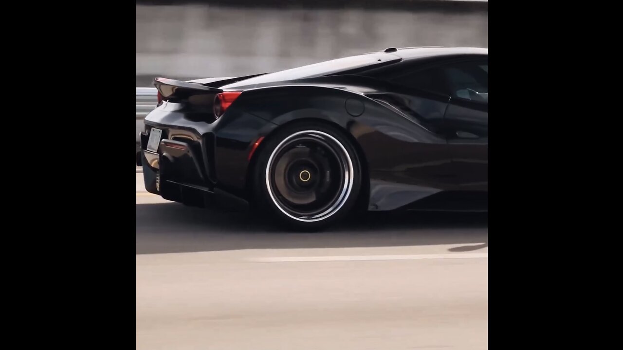 FULL CARBON BLACK FERRARI 488 pista spider (720HP)- lovely sounds!