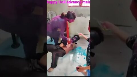 ऐसी होली नही देखी होगी । Husband wife holi | पति पत्नी की होली ।