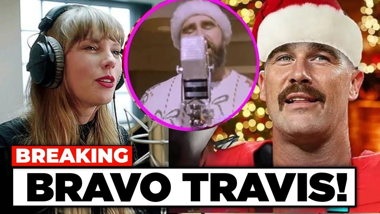 "Travis Kelce Surprises Taylor Swift with His Vocals on Jason's Christmas Track! 🎄✨"