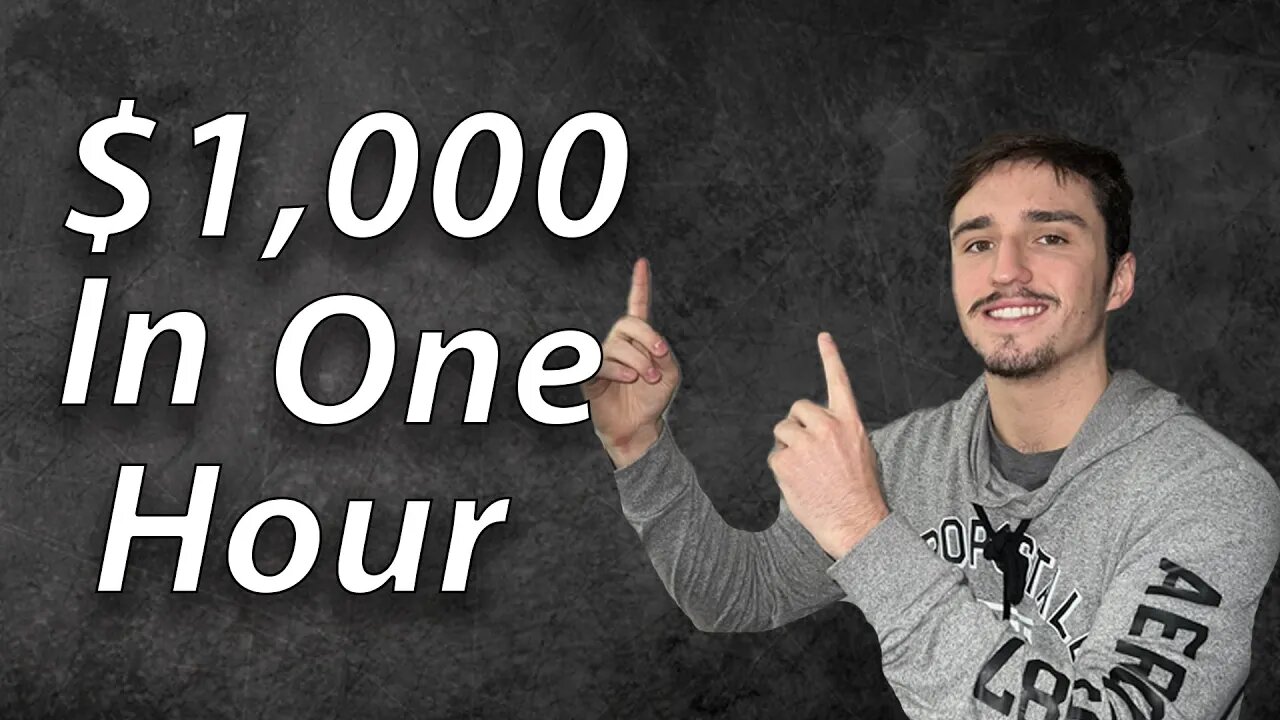 How To Make $1,000 In An Hour Day Trading!