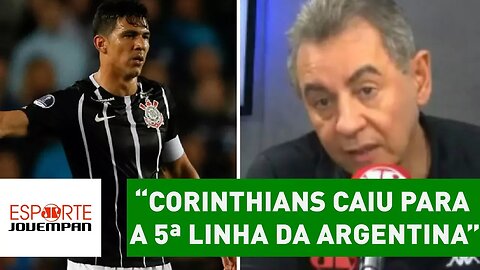 "Corinthians caiu para a 5ª linha da Argentina", diz Flavio Prado