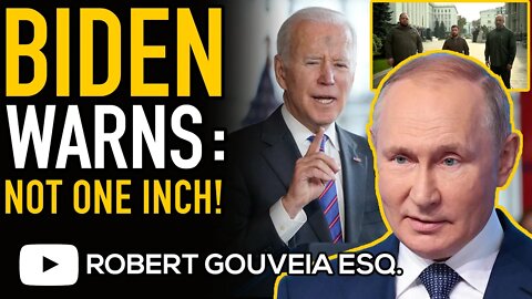 Biden WARNS Putin: Not One INCH as ZELENSKY Applies to NATO
