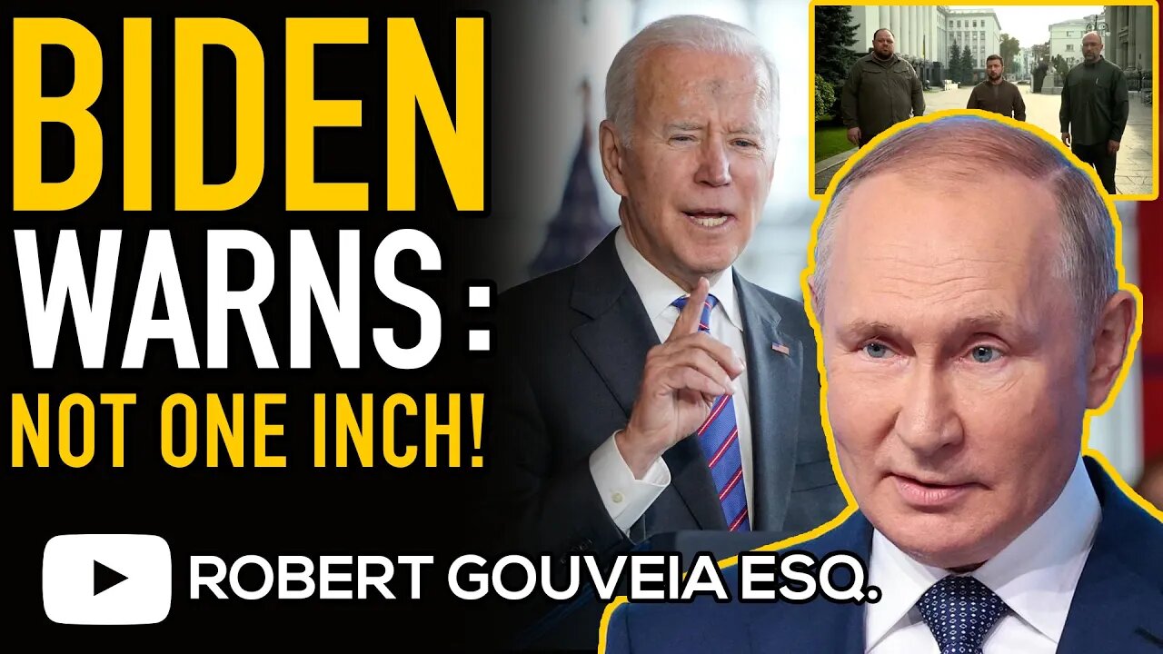 Biden WARNS Putin: Not One INCH as ZELENSKY Applies to NATO