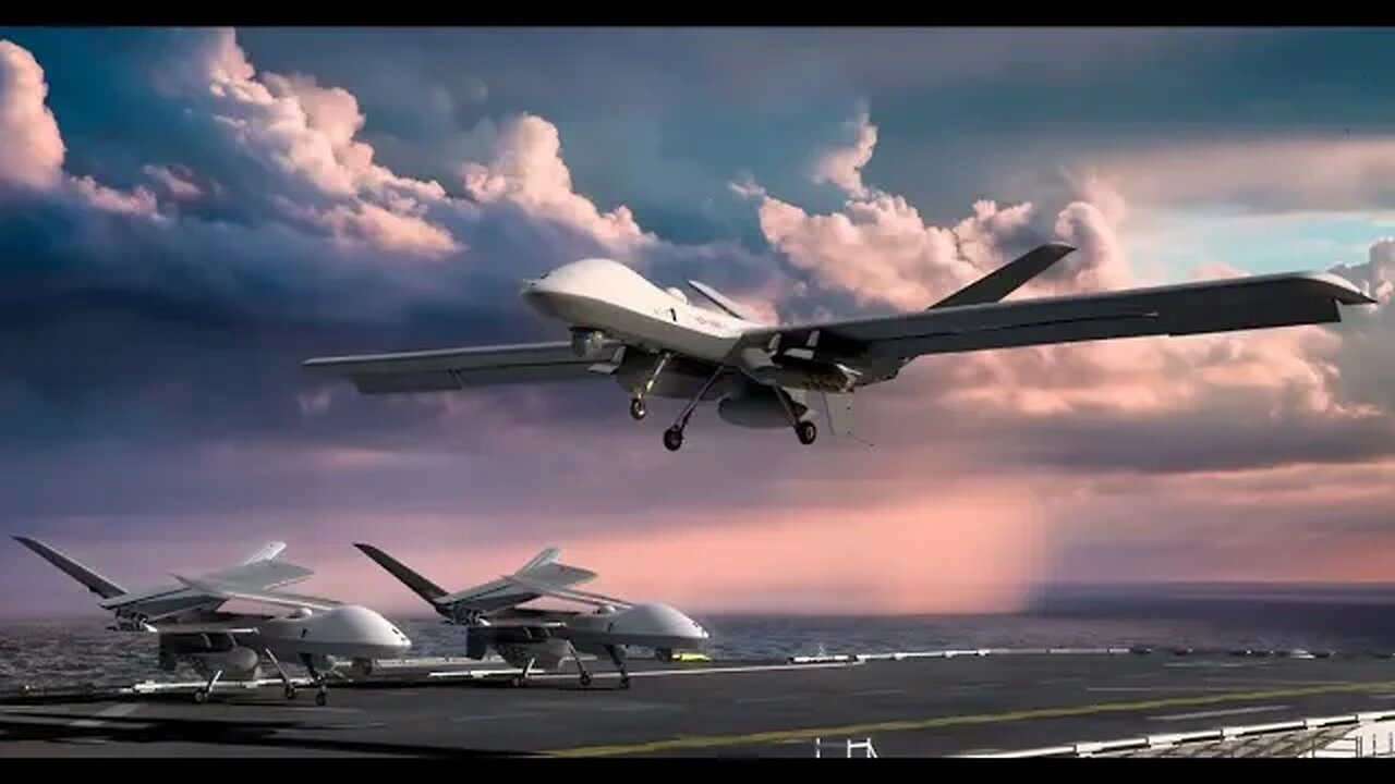 Carrier Based MQ9 Reaper UCAV #usnavy