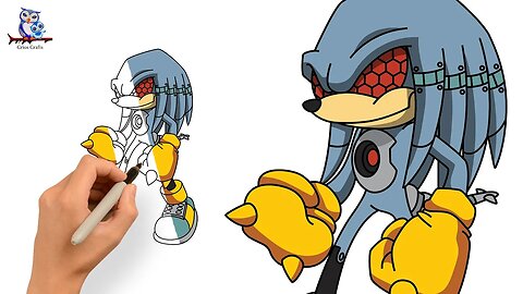 How to Draw Mecha Knuckles Sonic Series - Art tutorial