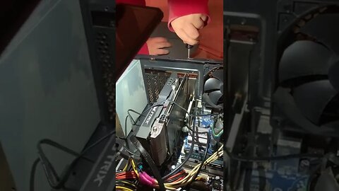 Oran swapping out video card like a pro