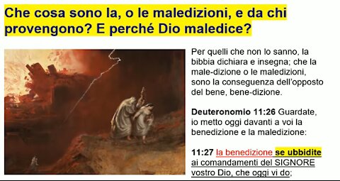 📖 Che cosa sono la, o le maledizioni, e da chi provengono: È perché Dio maledice?