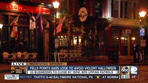 Some Fells Point bars closing early to avoid Halloween horrors