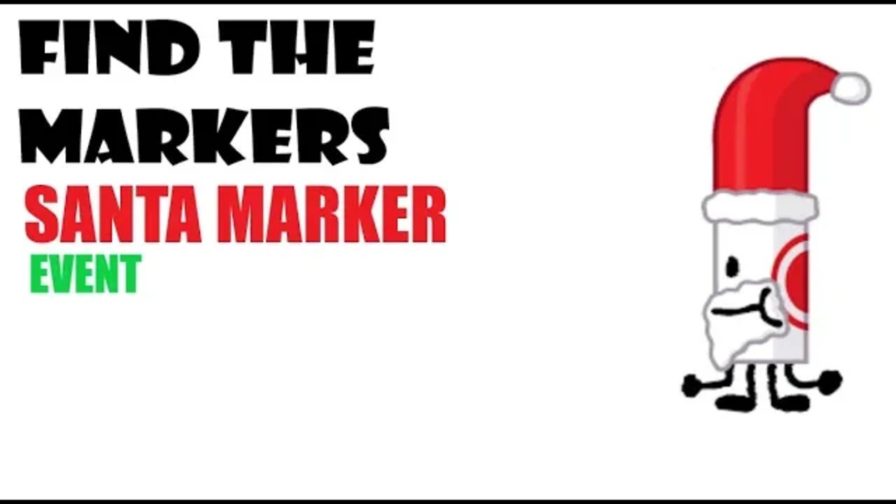 Find The Markers- Santa Marker