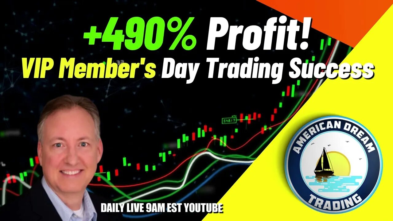 Crushing The Market - +490% Profit, VIP Member's Day Trading Journey In The Stock Market