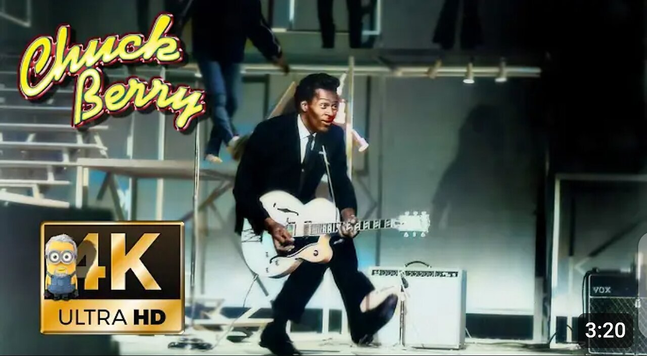 Chuck Berry AI 4K Colorized Enhanced - Johnny B. Goode (October 1964)