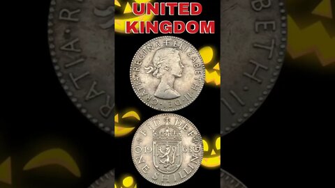United Kingdom 1 Shilling 1963.#shorts #coinnotesz