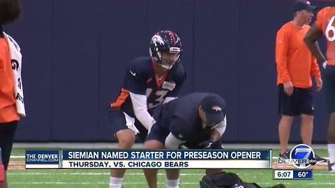 Broncos' Siemian will start preseason opener; Lynch gets nod in Game 2