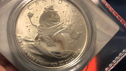 2014 Silver Canada 20 For 20 Series: Snowman Unpackaging