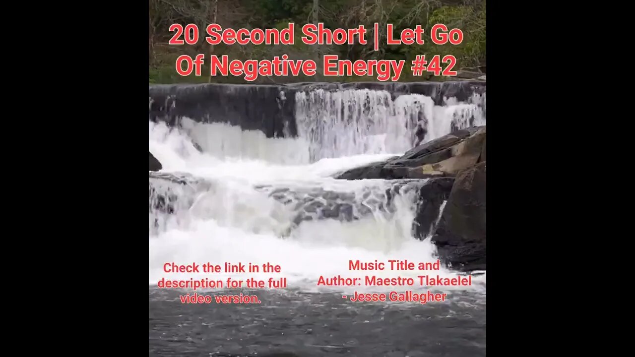 20 Second Short Of Let Go Of Negative Energy | #meditation #shorts #shortsvideo #waterfall #42