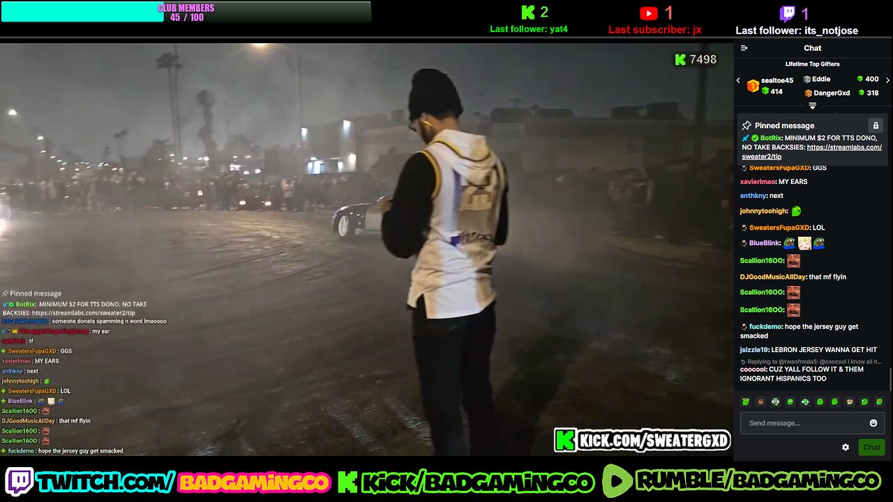 SWEATERGXD LA TAKEOVERS! STREAM|WATCH PARTY[JOINTHECLUB]