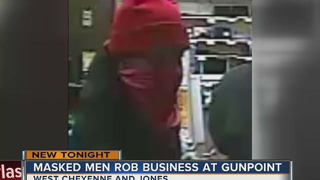Police seek northwest Las Vegas masked robbers