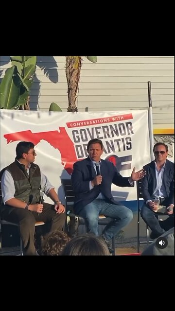 Ron DeSantis starts the Lets go Brandon chant