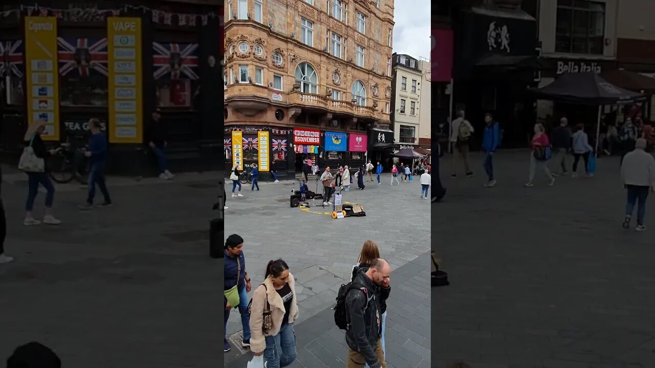Street performer Leicester Square London 17th May 2023