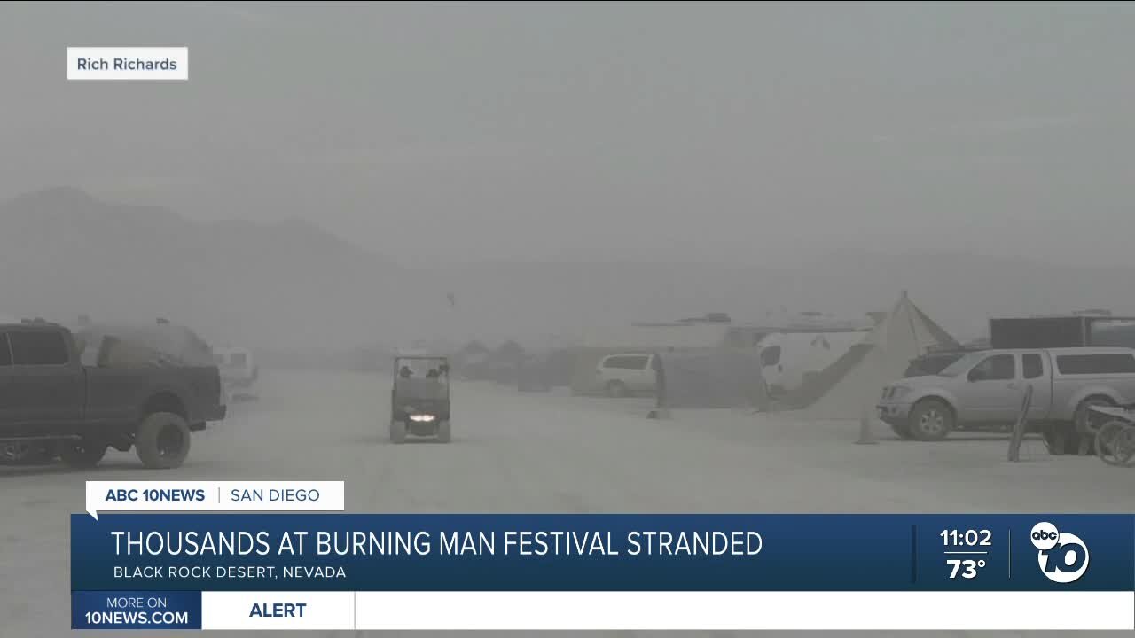 Pacific Beach man stuck at Burning Man reflects on muddy & wet experience