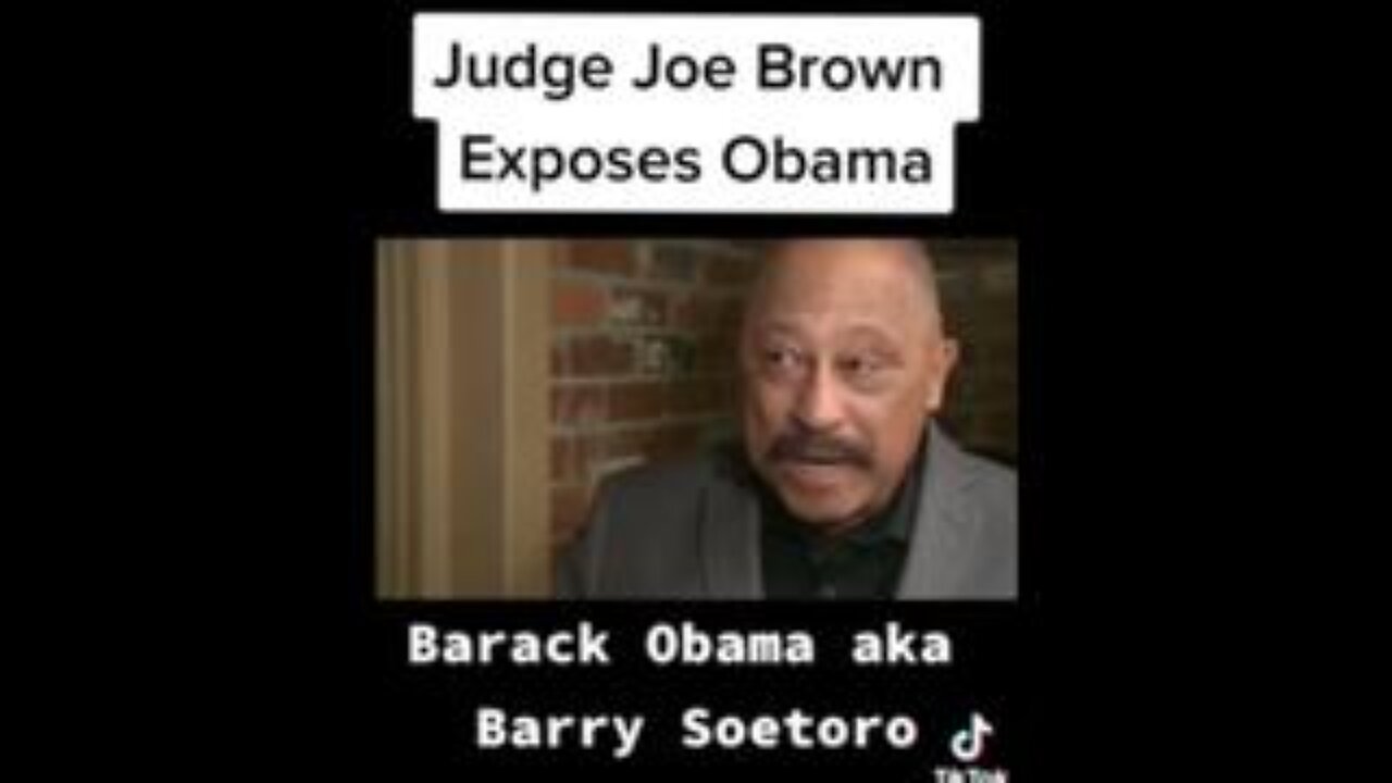 Judge Joe Brown droppin’ BQMBS on Bush & Obama