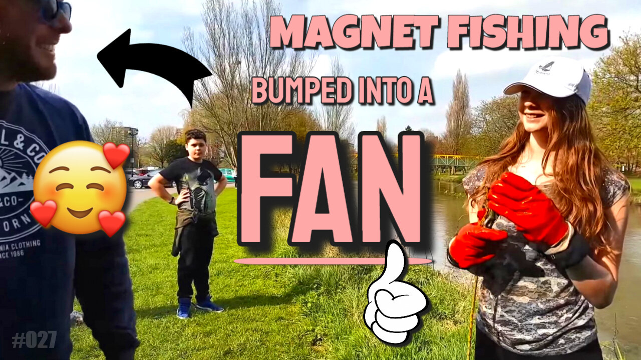 Magnet Fishing Bumped Into a FAN. Fishing in the River Tame.