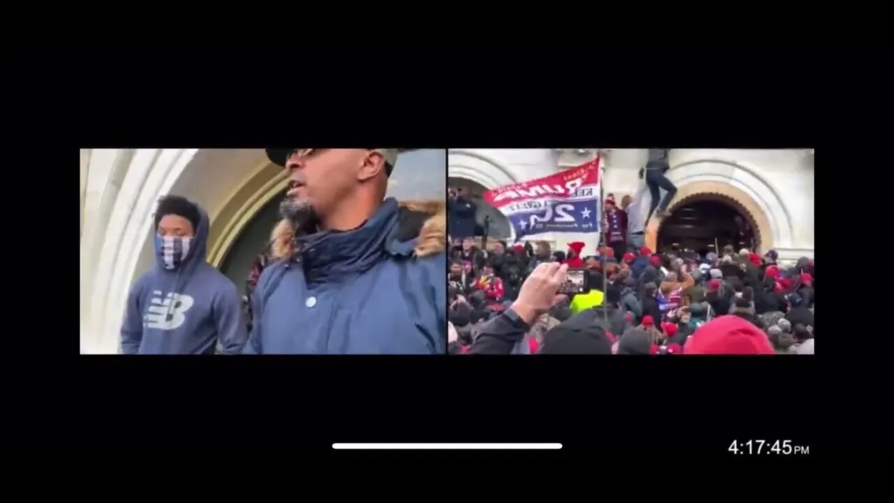 Lisp man attempts to incite crowd on Jan 6th