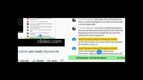 #Fro #The_Pale_Galilean / A Nutty #Catholic gets totally #Spanked by #Redefine_Living Sam