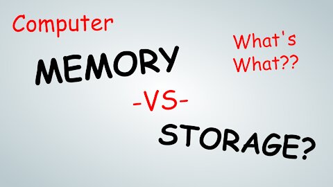 What is: Computer Memory Vs Storage