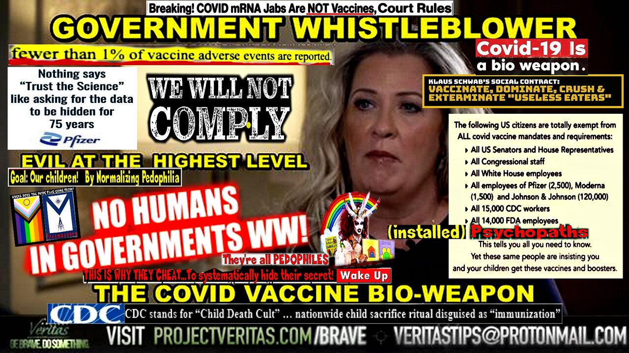 GOVERNMENT WHISTLEBLOWER ON THE COVID SHOT - "THIS IS EVIL AT THE HIGHEST LEVEL"