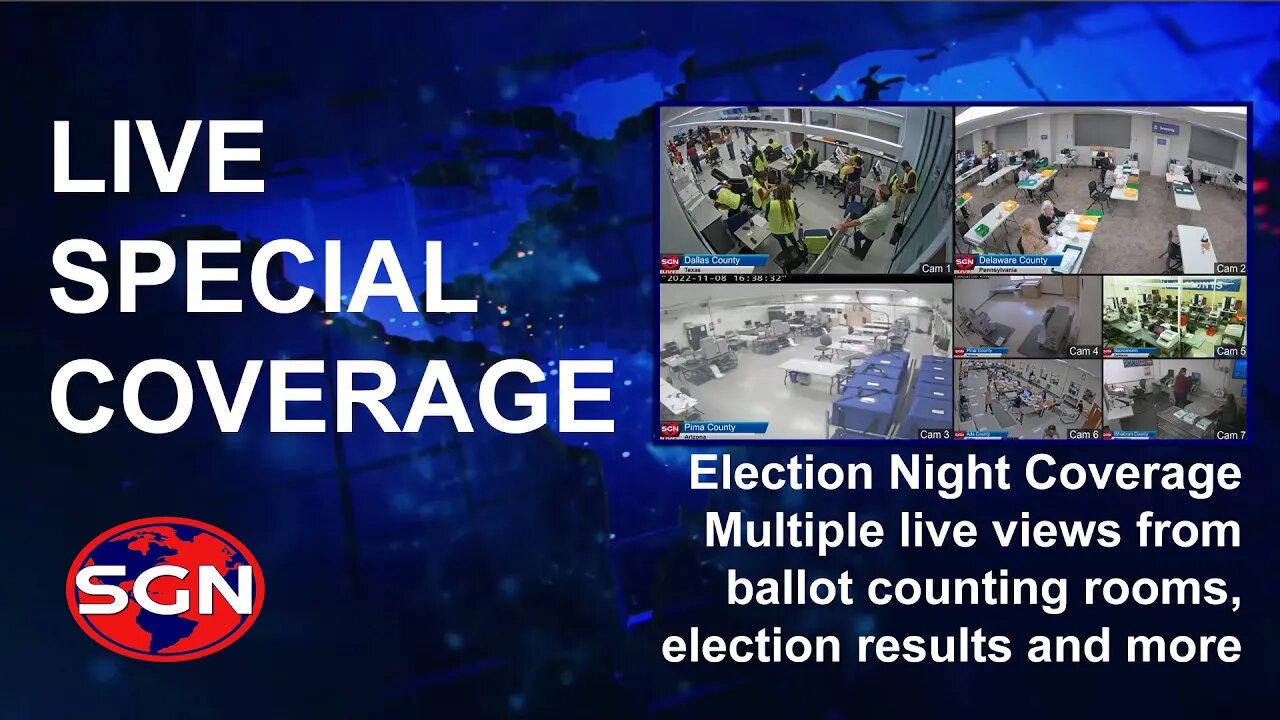We Decide '22 - Multiple Live feeds from counting rooms, as ballots are counted, results and more.