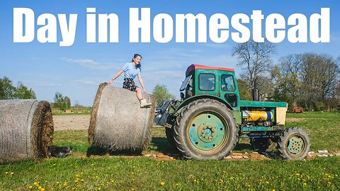 Hay Bale Riding & Making Wild Pesto