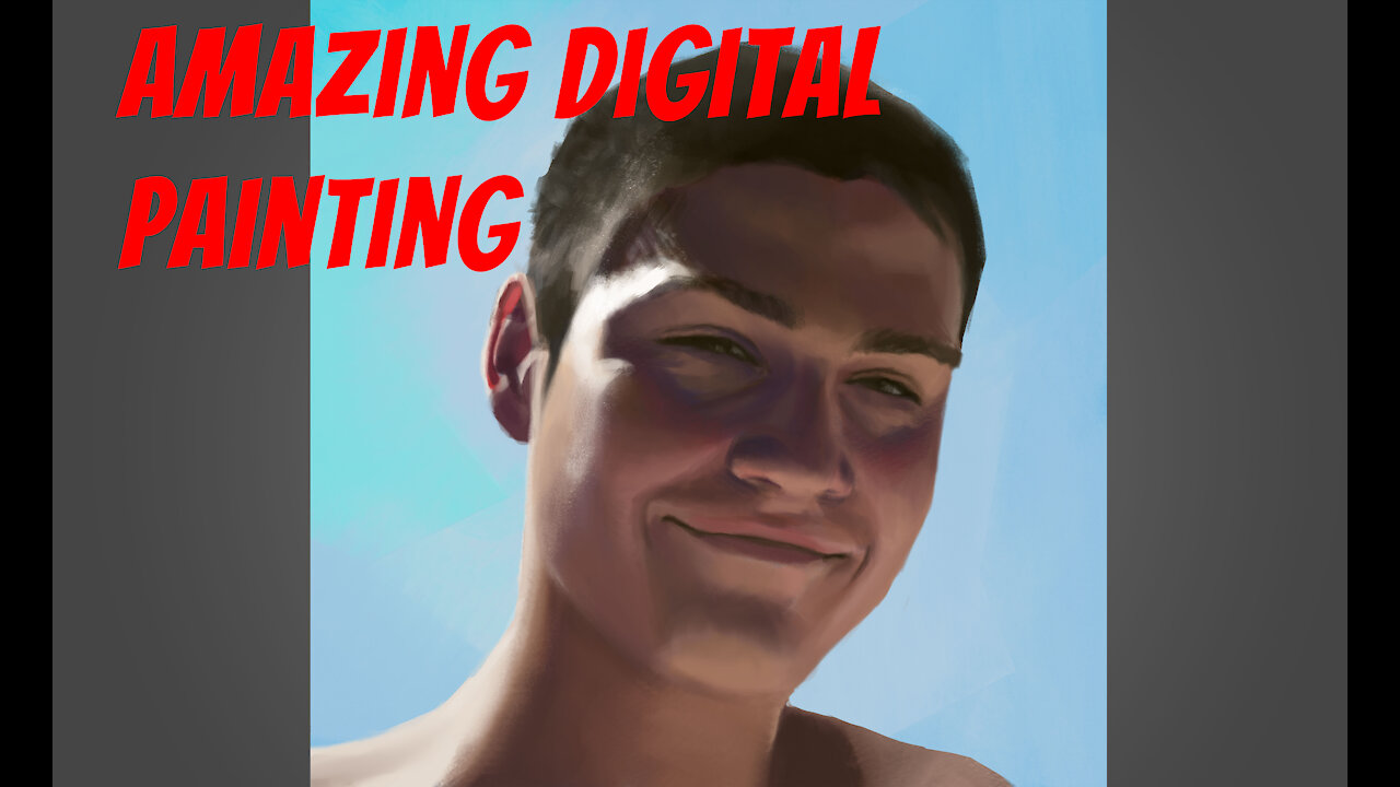 Artist's digital self portrait