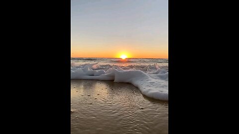 sunset on the beach