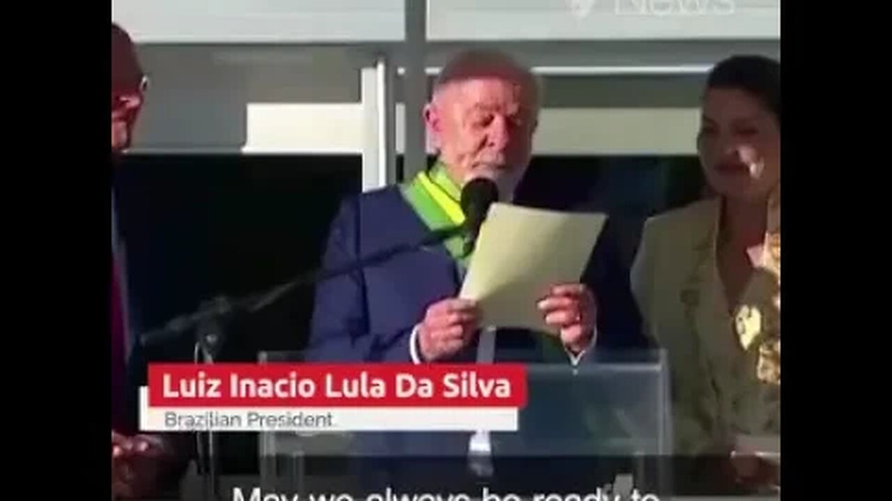 Brazil's new leader has been sworn in.+ Disrespect to Bolsonaro
