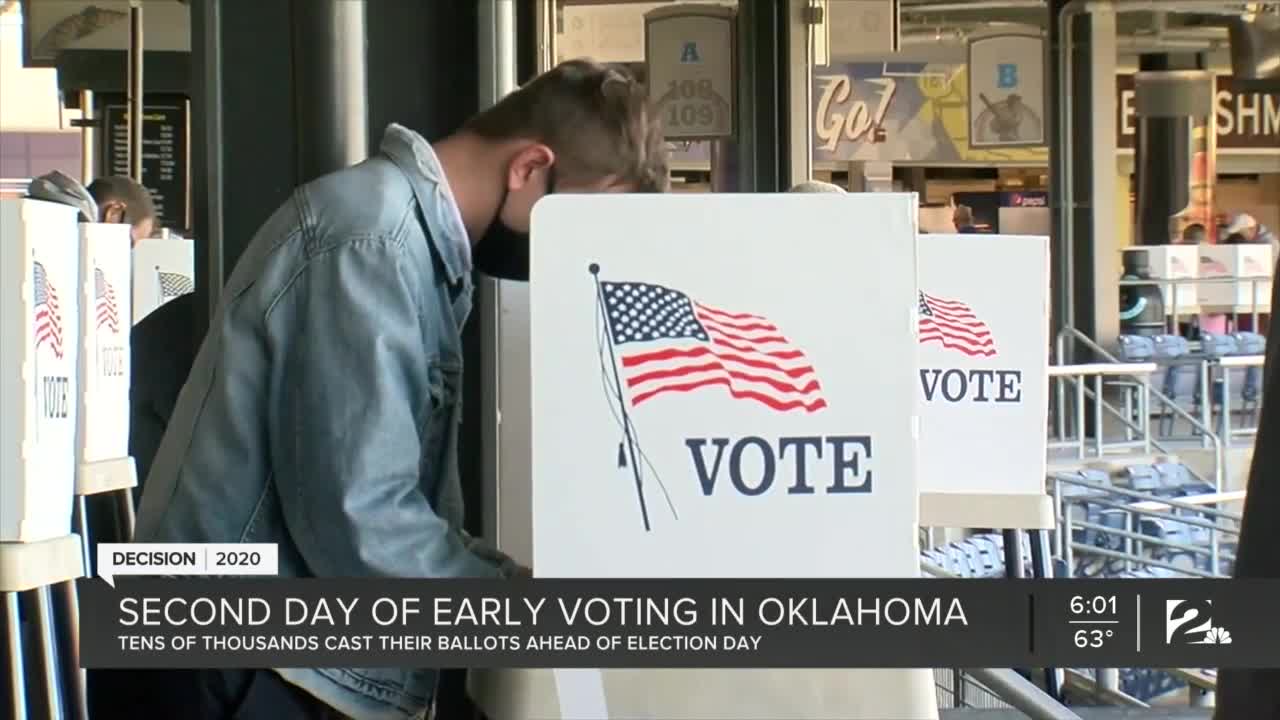 Second day of early voting in Oklahoma