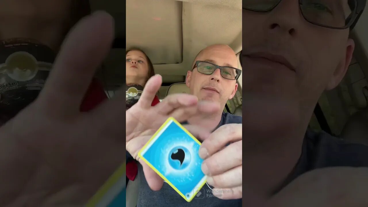Cards in the car with Ivy! Opening Pokémon go. #pokemon #shorts #tcg #pokemongo #pokemoncards