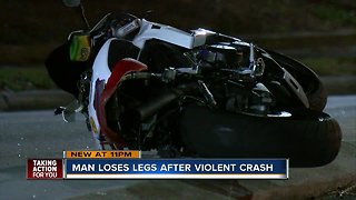 Video shows state trooper saving a motorcyclist who lost both legs in hit-and-run crash