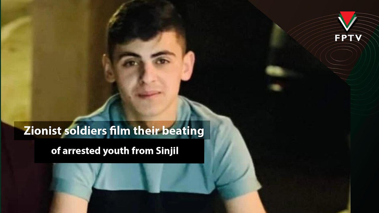 Zionist soldiers film their beating of arrested youth from Sinjil