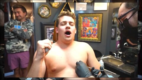 How ben got his nipple pierced (STREET RACE)!