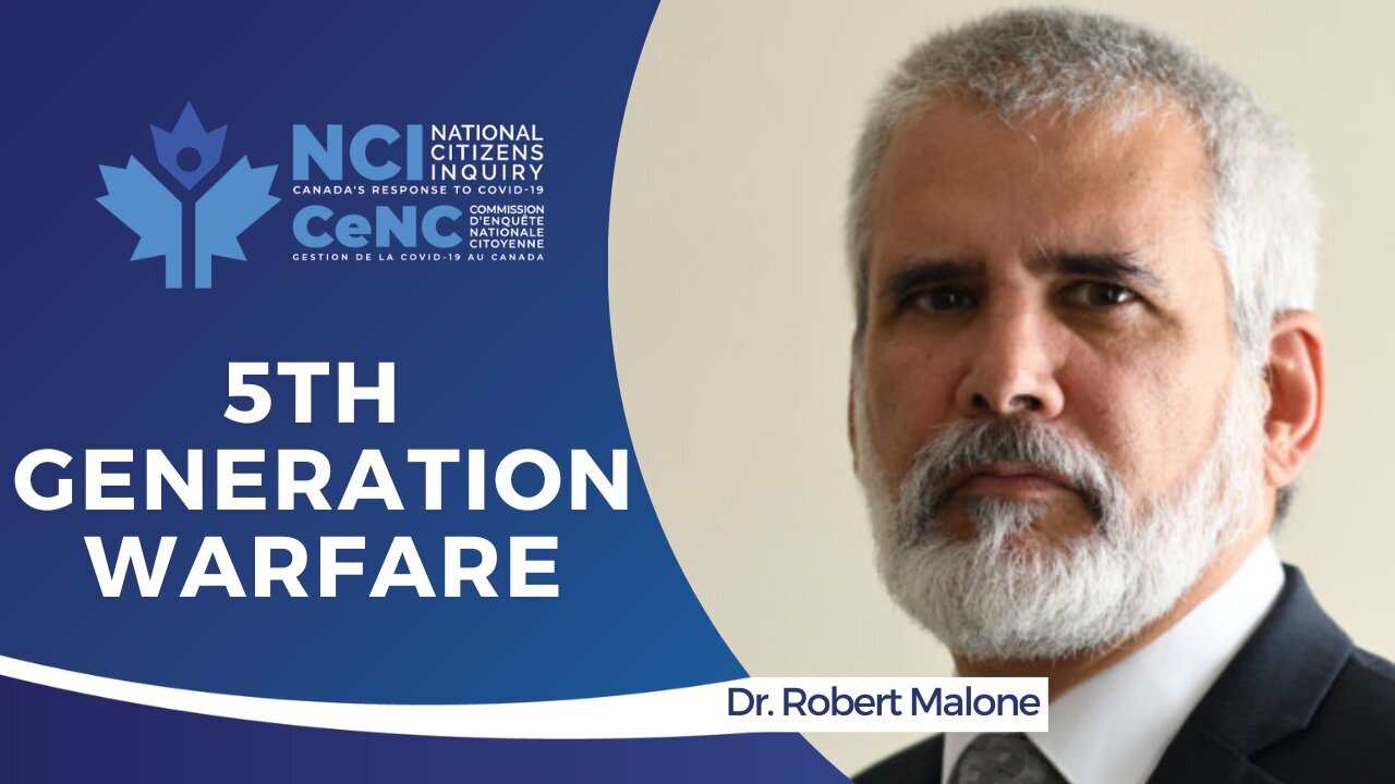 Dr. Robert Malone Speaks About 5th Generation Warfare