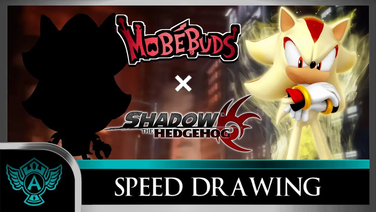 Speed Drawing: Shadow The Hedgehog - Super Shadow (Mobébuds Style)