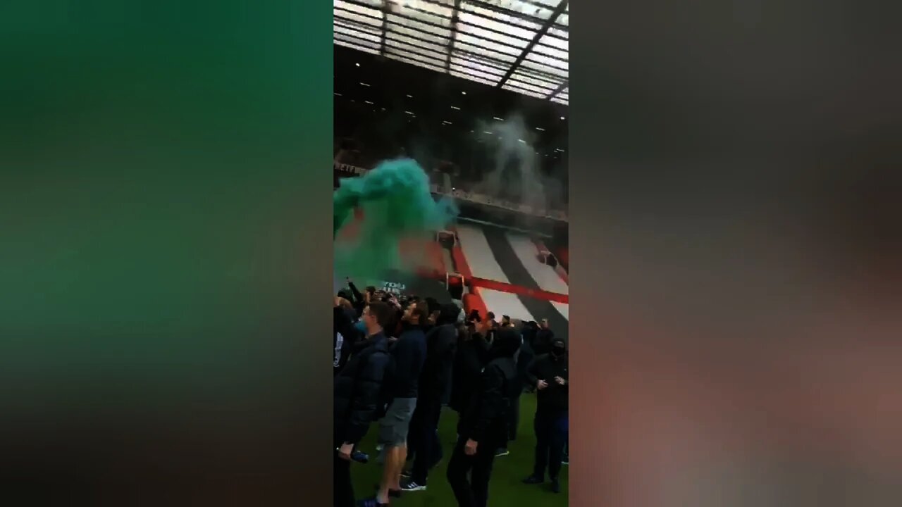 Thousands of Manchester United fans break into Old Trafford ahead of Liverpool clash