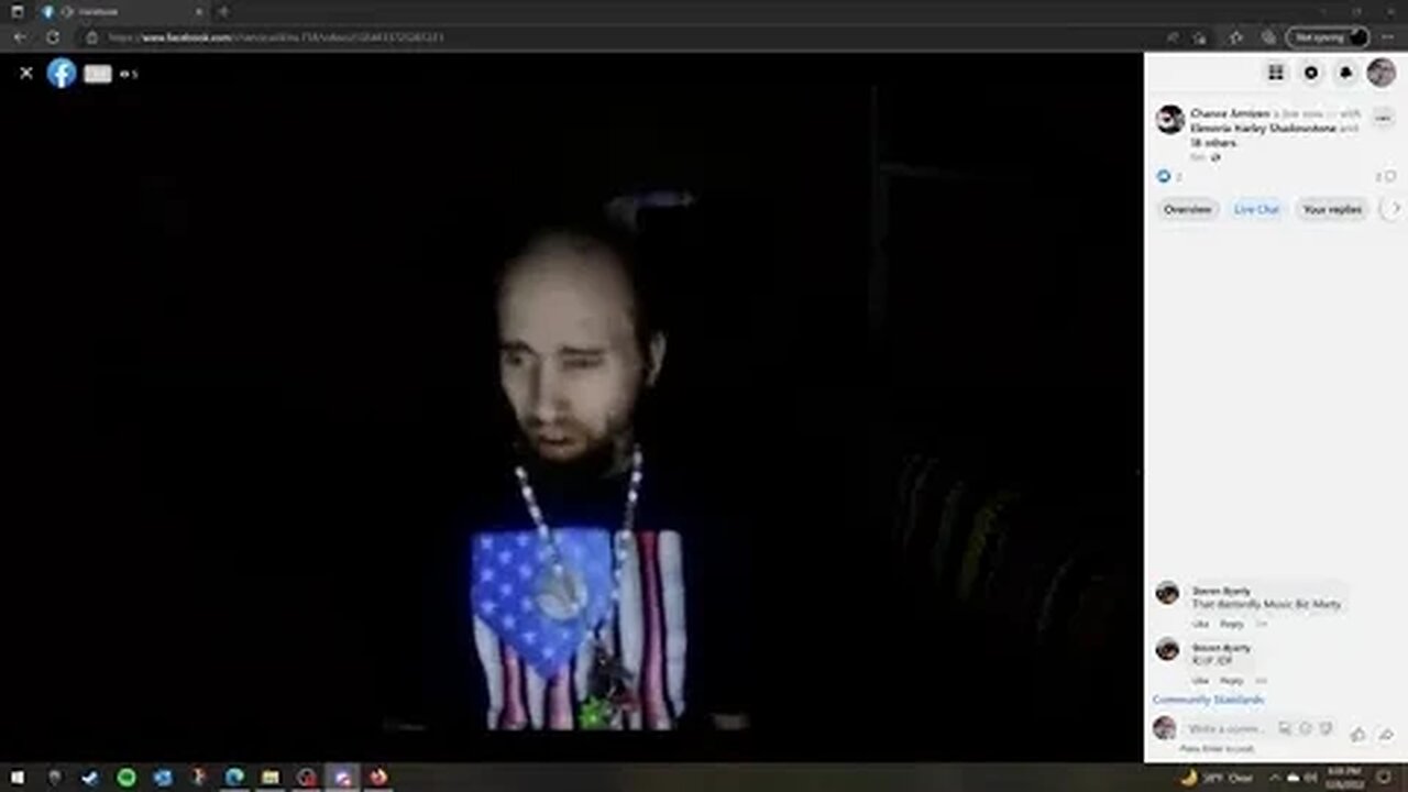 Cyraxx live on FB. Deleted stream. 12/9/2022